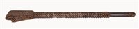 Lot 126 - A FINE AND LARGE CARVED TILLER,...