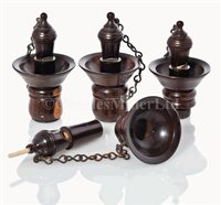 Lot 173 - two pairs of lignum vitæ speaking tube...