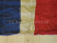 Lot 98 - A UNION FLAG FLOWN BY H.M.S. DUKE OF YORK DURING HER FAMOUS ACTION AGAINST S.M.S. SCHARNHORST, 26TH DECEMBER, 1943