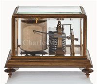Lot 155 - A SMALL FRENCH GILT-BRONZE BAROGRAPH, CIRCA...