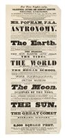 Lot 220 - BILL: PHILOSOPHICAL LECTURES AND SCIENTIFIC EXHIBITION, 1839