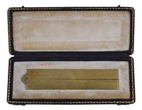 Lot 324 - AN 18TH-CENTURY BRASS SECTOR AFTER BUTTERFIELD...