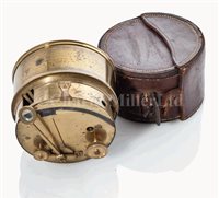 Lot 167 - A LACQUERED BRASS DRUM SEXTANT BY G. & C....