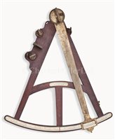 Lot 179 - Ø A FINE 17IN. RADIUS VERNIER OCTANT BY GEORGE...