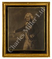 Lot 46 - FOUR 18TH CENTURY MEZZOTINTS OF BRITISH ADMIRALS