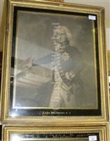 Lot 46 - FOUR 18TH CENTURY MEZZOTINTS OF BRITISH ADMIRALS