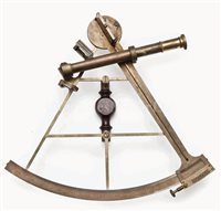 Lot 185 - A FINE 12IN. RADIUS VERNIER SEXTANT BY JESSE...