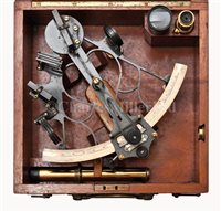 Lot 189 - A 7¼IN. RADIUS VERNIER 'HEART' PATTERN SEXTANT...