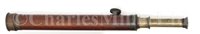 Lot 203 - A 1¼IN. TWO-DRAW REFRACTING TELESCOPE BY SALOM...