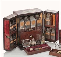 Lot 211 - AN EARLY 19TH-CENTURY TRAVELLING MEDICINE...