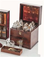 Lot 212 - A SMALL 19TH-CENTURY TRAVELLING MEDICINE...