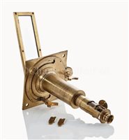 Lot 218 - A LACQUERED BRASS SOLAR MICROSCOPE, PROBABLY...