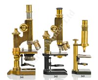 Lot 243 - A MONOCULAR MICROSCOPE BY E. HARTNACK, PARIS, CIRCA 1867