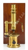 Lot 239 - A MONOCULAR MICROSCOPE BY NACHET, PARIS, CIRCA 1860