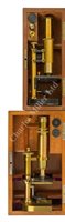Lot 238 - A MONOCULAR MICROSCOPE BY F. LEITZ, WETZLAR, CIRCA 1895; AND ANOTHER