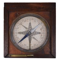 Lot 333 - A FRENCH SURVEYING COMPASS BY JACQUES CANIVET,...