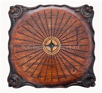 Lot 245 - A WOODEN TRAVERSE BOARD, PROBABLY...