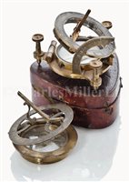 Lot 248 - A POCKET COMPASS SUNDIAL BY ELLIOTT BROTHERS,...