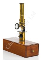 Lot 238 - A MONOCULAR DRUM MICROSCOPE BY CHEVALIER, PARIS, CIRCA 1835