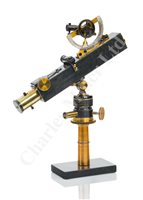 Lot 229 - A RARE TELESCOPIC INCLINOMETER, PROBABLY BY ZIMMER OF STUTTGART, CIRCA 1860