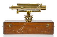 Lot 259 - A FINE SURVEYING LEVEL BY TROUGHTON & SIMMS, LONDON, CIRCA 1870