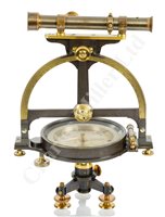 Lot 252 - A LEAN-PATTERN MINER'S DIAL BY NEGRETTI & ZAMBRA, LONDON, CIRCA 1880