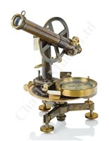 Lot 255 - A FINE THEODOLITE BY HILDEBRAND & SCHRAMM, FREIBERG, CIRCA 1880