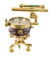 Lot 249 - A RARE MINER'S DIAL BY WILLIAM WILTON, CORNWALL, CIRCA 1880
