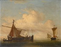 Lot 16 - DUTCH SCHOOL, LATE 18TH CENTURY<br/>Fishing boats...