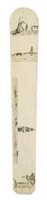 Lot 127 - Ø A 19TH CENTURY SAILORWORK SCRIMSHAW DECORATED WHALEBONE STAY BUSK
