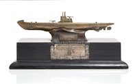 Lot 80 - A PRESENTATION MODEL FOR THE U-192, 1942<br/>cast...