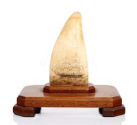 Lot 96 - Ø A 19TH CENTURY SAILOR-WORK SCRIMSHAW...