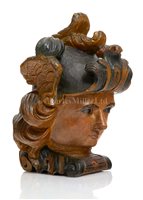 Lot 117 - A FINE 18TH CENTURY DUTCH RUDDER HEAD CARVING...