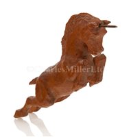 Lot 119 - A BOXWOOD FIGUREHEAD STUDY OF A UNICORN BY...