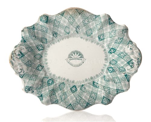 Lot 143 - A CALEDONIA-PATTERN TRANSFER WARE DISH FOR THE...