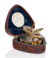 Lot 172 - A POCKET INCLINING DIAL BY ELLIOTT BROTHERS,...