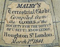 Lot 186 - A 3IN. TERRESTRIAL POCKET GLOBE BY MALBY'S,...