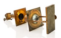Lot 219 - TWO ASSOCIATED SOLAR MICROSCOPE COMPONENTS,...