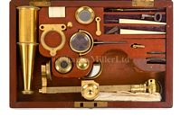 Lot 221 - Ø A PORTABLE CHEST MICROSCOPE BY DOLLOND,...