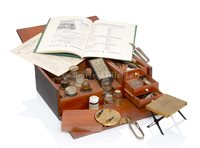 Lot 229 - A SLIDE MOUNTING CABINET BY W. WATSON & SONS,...