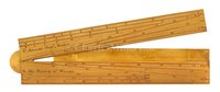 Lot 243 - A FINE FOLDING  BRASS SECTOR BY GEORGE ADAMS,...