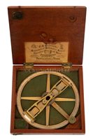 Lot 246 - A 19TH CENTURY 7IN. CIRCULAR PROTRACTOR BY...