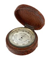 Lot 253 - A POCKET BAROMETER BY ASPREY, LONDON, CIRCA...