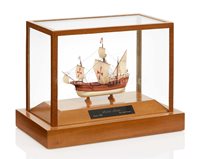 Lot 267 - A 1:384 SCALE MODEL OF SANTA MARIA<br/>modelled by...