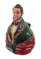 Lot 177 - AN AMERICAN MERCHANTMAN PORTRAIT FIGUREHEAD, CIRCA 1840