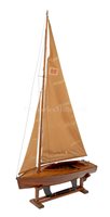 Lot 281 - A BERMUDAN RIGGED BAR-KEEL POND YACHT GAWD. L....