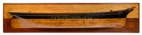 Lot 288 - A 19TH CENTURY HALF-BLOCK MODEL FOR A SAILING...