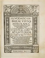 Lot 219 - ASTROLABES: 'ELUCIDATIO FABRICAE USUSQUE; ASTROLABII', CIRCA 1513