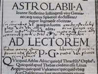 Lot 219 - ASTROLABES: 'ELUCIDATIO FABRICAE USUSQUE; ASTROLABII', CIRCA 1513