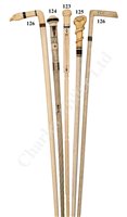 Lot 126 - Ø A 19TH CENTURY WHALEBONE WALKING STICK